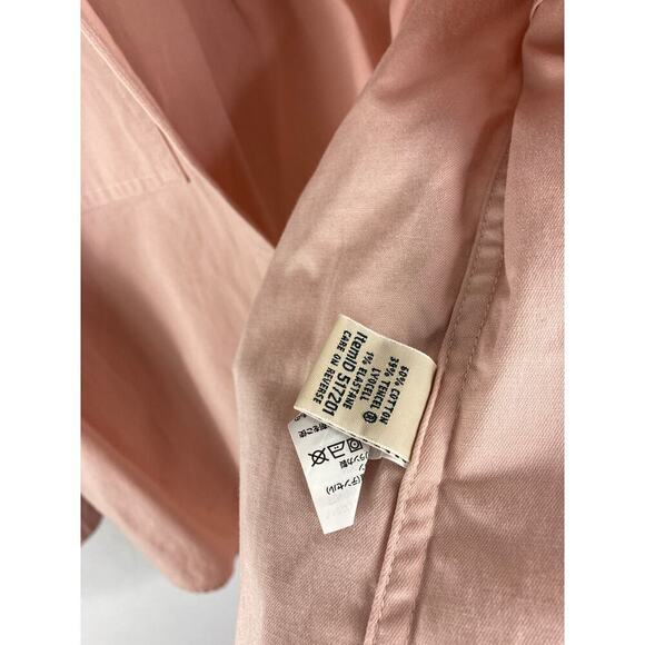 LL Bean Pink Button Up Long Sleeve Shirt Size Small - Picture 4 of 6